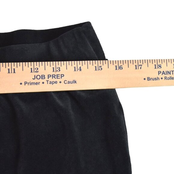 J. Jill Pure Jill Corded Wool Velour Pants Black Soft Slim Leg Size M Pull On - Picture 7 of 9